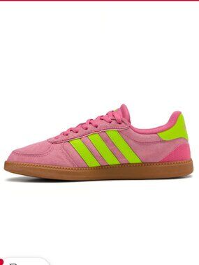 Adidas Women's Breaknet Sleek Sneaker Size 8 NWT Pulse Magenta/Lemon/Pink